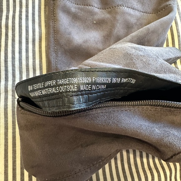 Never Before Worn Gray Over the Knee Women's Boots size 8 - Picture 4 of 4